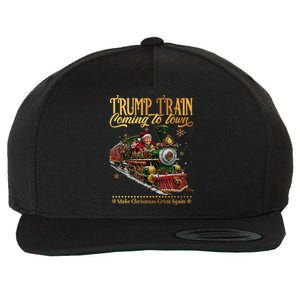 Trump Train Coming To Town Christmas Wool Snapback Cap