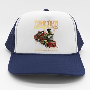 Trump Train Coming To Town Christmas Trucker Hat