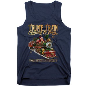 Trump Train Coming To Town Christmas Tank Top