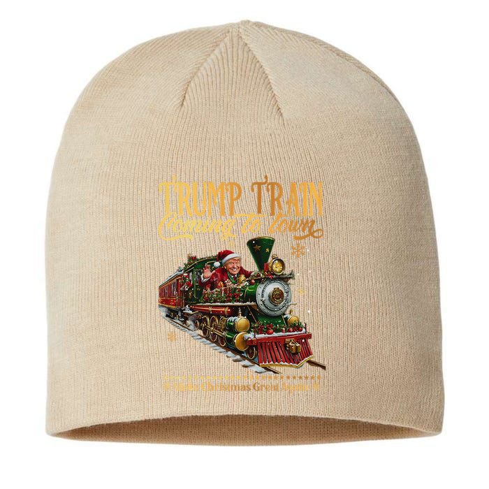 Trump Train Coming To Town Christmas Sustainable Beanie