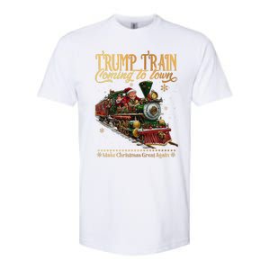 Trump Train Coming To Town Christmas Softstyle CVC T-Shirt