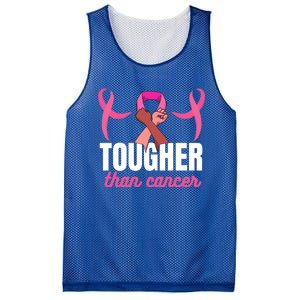 Tougher Than Cancer Cancer Fighting Gift Mesh Reversible Basketball Jersey Tank