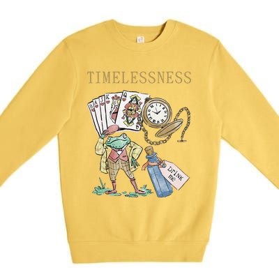 Timelessness Timeless Clock Back In Time Magic Card Premium Crewneck Sweatshirt