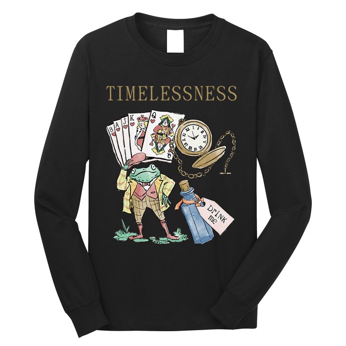 Timelessness Timeless Clock Back In Time Magic Card Long Sleeve Shirt