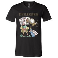 Timelessness Timeless Clock Back In Time Magic Card V-Neck T-Shirt