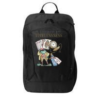 Timelessness Timeless Clock Back In Time Magic Card City Backpack