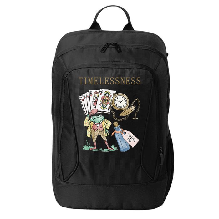 Timelessness Timeless Clock Back In Time Magic Card City Backpack