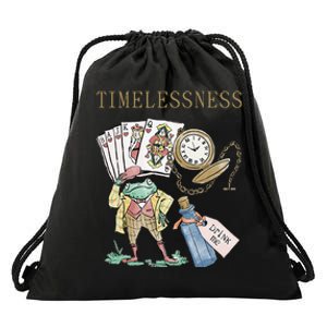 Timelessness Timeless Clock Back In Time Magic Card Drawstring Bag