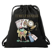 Timelessness Timeless Clock Back In Time Magic Card Drawstring Bag