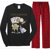 Timelessness Timeless Clock Back In Time Magic Card Long Sleeve Pajama Set