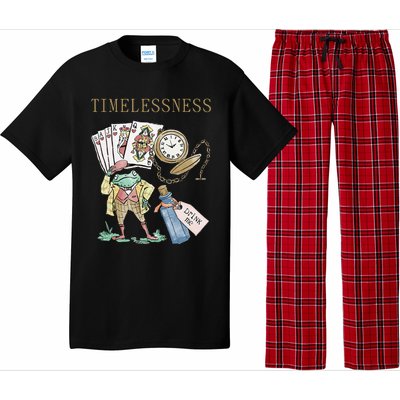 Timelessness Timeless Clock Back In Time Magic Card Pajama Set