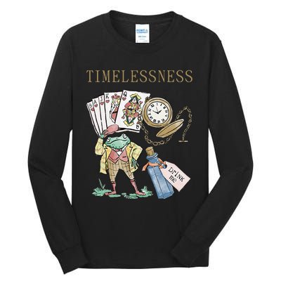 Timelessness Timeless Clock Back In Time Magic Card Tall Long Sleeve T-Shirt