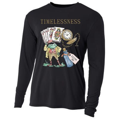 Timelessness Timeless Clock Back In Time Magic Card Cooling Performance Long Sleeve Crew