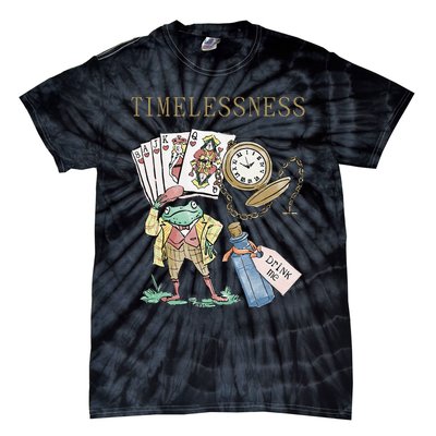 Timelessness Timeless Clock Back In Time Magic Card Tie-Dye T-Shirt