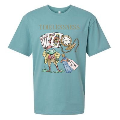 Timelessness Timeless Clock Back In Time Magic Card Sueded Cloud Jersey T-Shirt