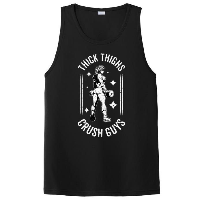 Thick Thighs Crush Guys Gym Workout Fitness Bodybuilding PosiCharge Competitor Tank