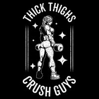 Thick Thighs Crush Guys Gym Workout Fitness Bodybuilding Zip Tote Bag