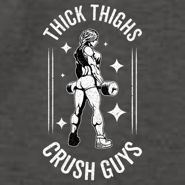 Thick Thighs Crush Guys Gym Workout Fitness Bodybuilding Vector Backpack