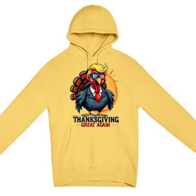 Thanksgivin Trump Costume Premium Pullover Hoodie