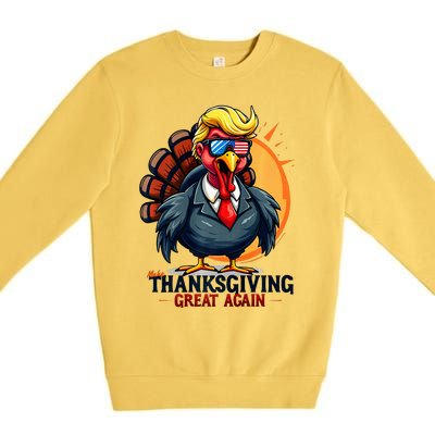 Thanksgivin Trump Costume Premium Crewneck Sweatshirt