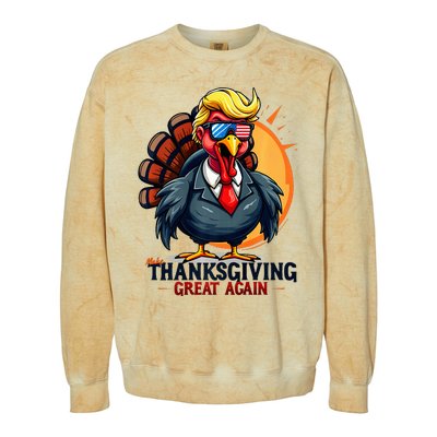 Thanksgivin Trump Costume Colorblast Crewneck Sweatshirt