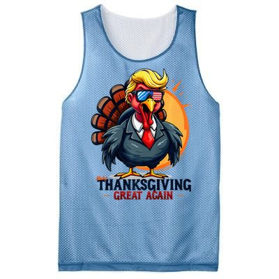 Thanksgivin Trump Costume Mesh Reversible Basketball Jersey Tank