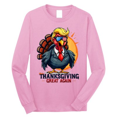 Thanksgivin Trump Costume Long Sleeve Shirt