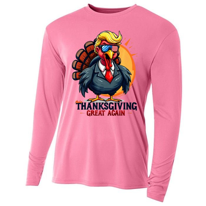 Thanksgivin Trump Costume Cooling Performance Long Sleeve Crew