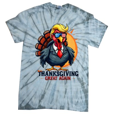 Thanksgivin Trump Costume Tie-Dye T-Shirt