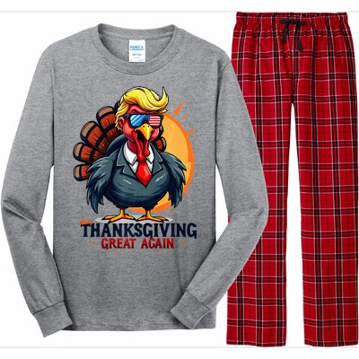 Thanksgivin Trump Costume Long Sleeve Pajama Set