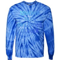 Tougher Than Cancer Support Hood Cancer Awareness Meaningful Gift Tie-Dye Long Sleeve Shirt