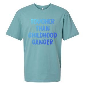 Tougher Than Cancer Support Hood Cancer Awareness Meaningful Gift Sueded Cloud Jersey T-Shirt