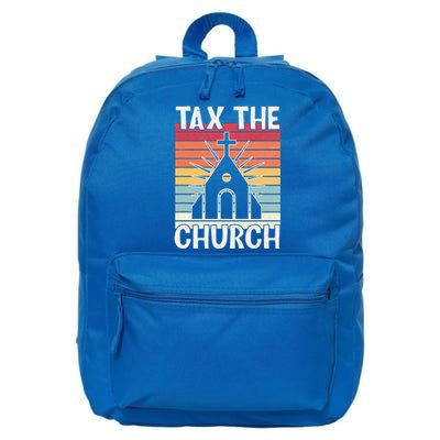 Tax The Church Anti Religion Atheism Atheist 16 in Basic Backpack