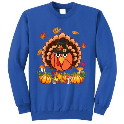 Thanksgiving Turkey Costume Basketball Ball Lover Player Gift Sweatshirt