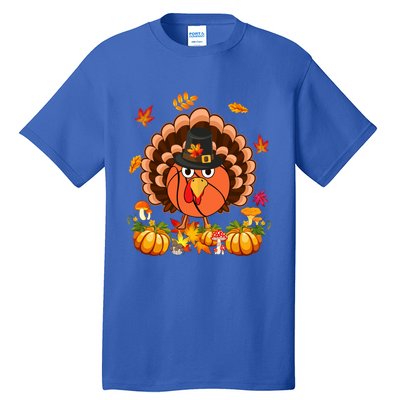 Thanksgiving Turkey Costume Basketball Ball Lover Player Gift Tall T-Shirt