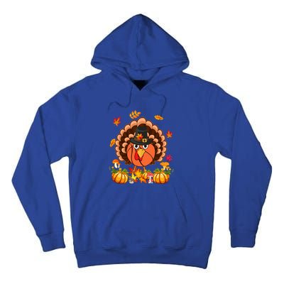 Thanksgiving Turkey Costume Basketball Ball Lover Player Gift Tall Hoodie