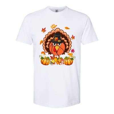 Thanksgiving Turkey Costume Basketball Ball Lover Player Gift Softstyle CVC T-Shirt