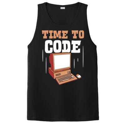 Time To Code Code It Programming Coder Programmer Coding Great Gift PosiCharge Competitor Tank