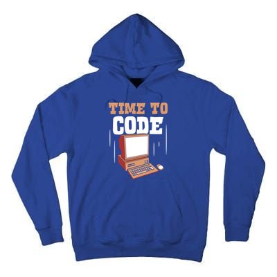 Time To Code Code It Programming Coder Programmer Coding Great Gift Tall Hoodie