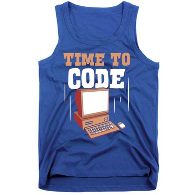 Time To Code Code It Programming Coder Programmer Coding Great Gift Tank Top