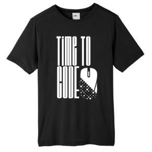 Time To Code Coder Programming Programmer Coding Code It Great Gift Tall Fusion ChromaSoft Performance T-Shirt