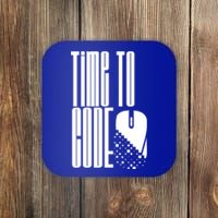 Time To Code Coder Programming Programmer Coding Code It Great Gift Coaster