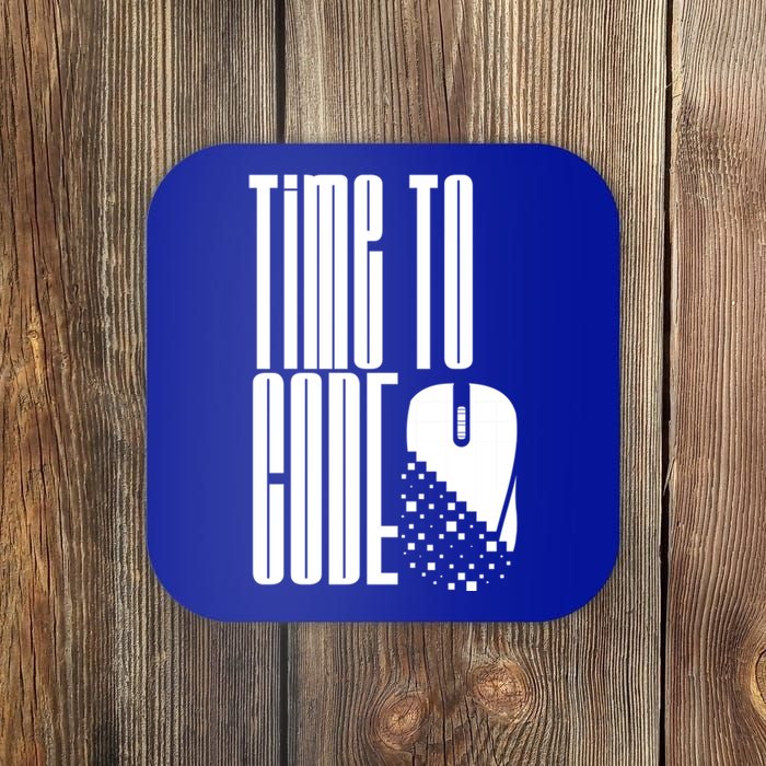 Time To Code Coder Programming Programmer Coding Code It Great Gift Coaster