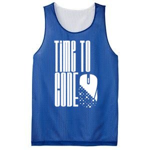 Time To Code Coder Programming Programmer Coding Code It Great Gift Mesh Reversible Basketball Jersey Tank