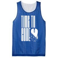 Time To Code Coder Programming Programmer Coding Code It Great Gift Mesh Reversible Basketball Jersey Tank