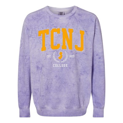 Tcnj The College Of New Jersey Arch Colorblast Crewneck Sweatshirt