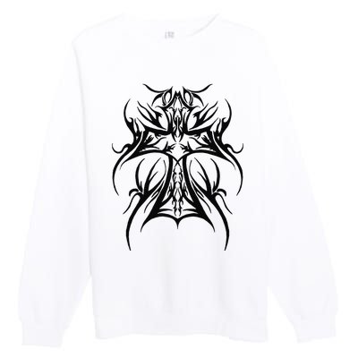 Ty Tribal Cross Premium Premium Crewneck Sweatshirt