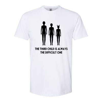 The Third Child Is Always The Difficult One Softstyle® CVC T-Shirt