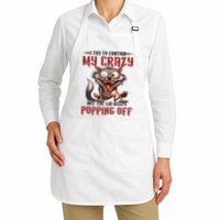 Trying To Contain My Crazy But Lid Keeps Popping Off Wolf Apron