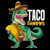 Tacosaurus Taco Cinco De Mayo Dinosaur T Rex Wool Snapback Cap